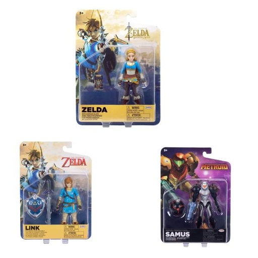 [JP425504] Figuras Articulas de Zelda -Metroid y Link  3a+  / Surtido 3 -  Se venden por separado