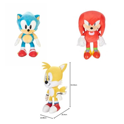 [JP423524] Peluches Grandes de Sonic the Hedgehog  3a+  / Surtido 3 -  Se venden por separado