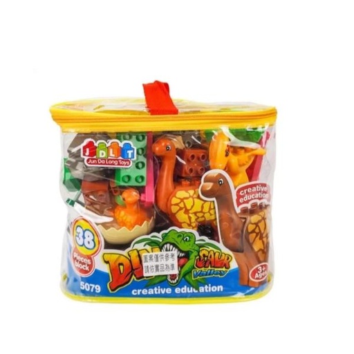 [WW5079] Bloques de Dinosaurios en Bolsa 38Pzs 3a+ (452564)