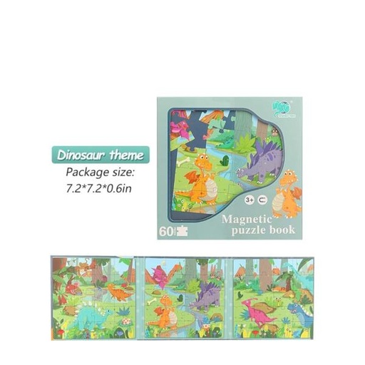 [WW85264] Libro de Rompecabezas Magnético 3en1 60Pzs 3a+ (453233)