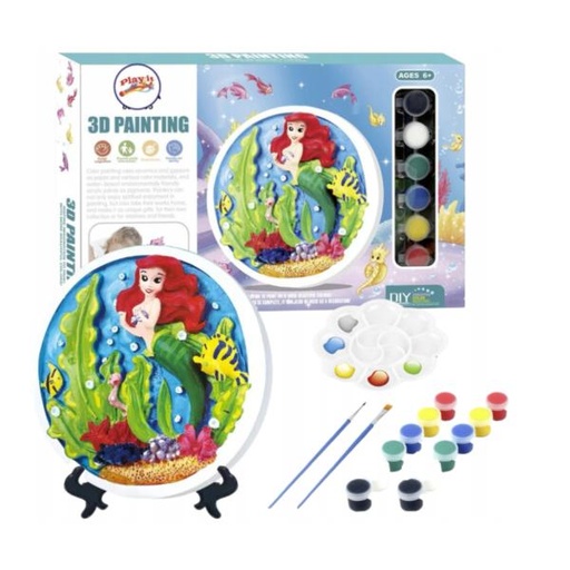 [WW857595] Pintura Esteroscópica de Sirena en 3D para Decorar 3a+ (453332)