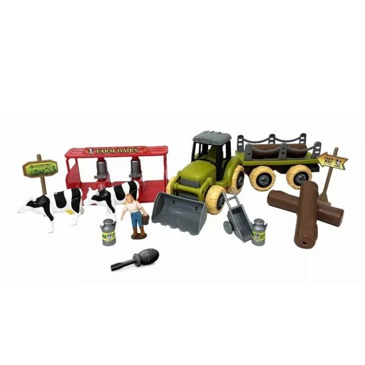 [WW8816K] Tractor Chapulin con Set de Granja 9 pzs 3a+ (455664)