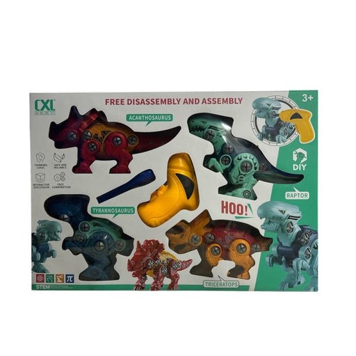 [WWCXL50022C] Set de Dinosaurios Armables 112Pzs 3a+ (452083)