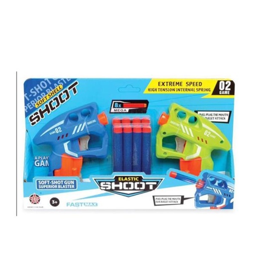 [WWHY60071] Set de 2 Lanzadores de Dardos de Espuma 3a+ (456074)