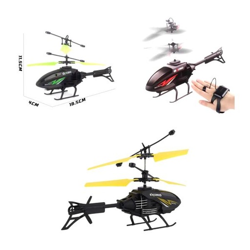 [WWKP66637] Helicoptero Con Deteccion De Movimiento 2En1 / Surtido 3 -  Se venden por separado