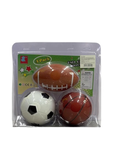 [WWQM031] Set de 3 Balones de Deportes Diferentes 3a+ (456104)