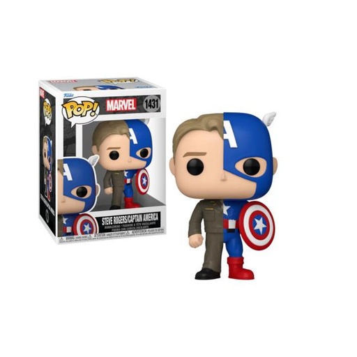 [FK80891] Figura Funko Pop! Marvel (1431) Steve Rogers Capitan America 3a+