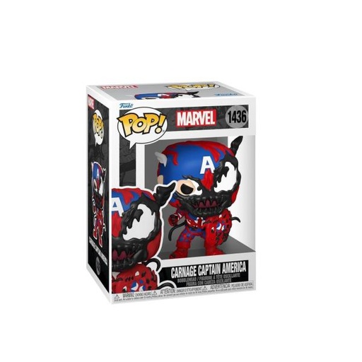 [FK82644] Figura Funko Pop! Marvel (1436) Carnage Capitan America 3a+