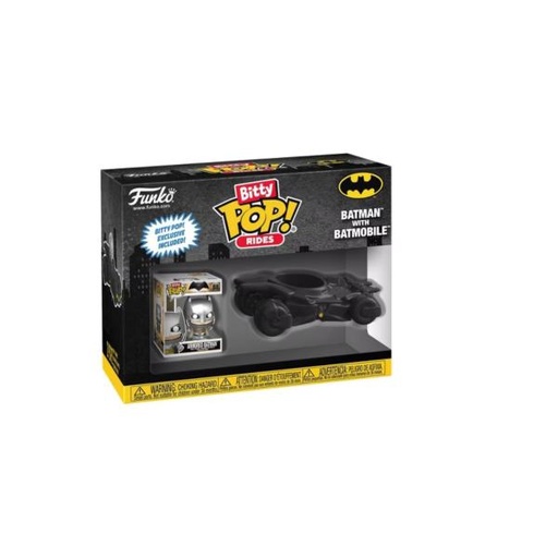 [FK83621] Figura Funko Pop! Bitty Batman With Batmobile Displ/12  3a+