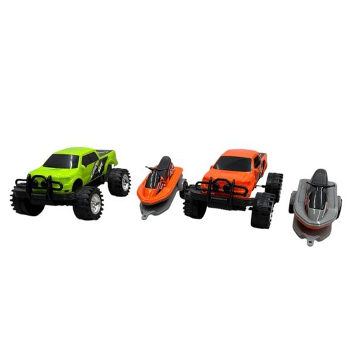[GX61424] Carro de Fricción 1:28 F-150 SVT Raptor con Jet Ski Surt/2 3a+