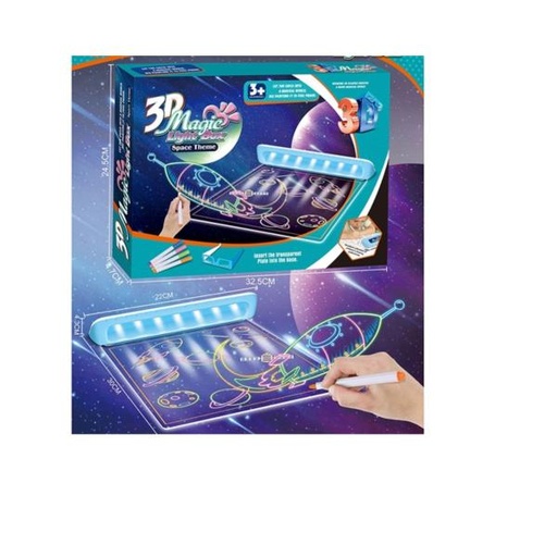 [WW7868A] Pizarra Para Dibujar  Con Luz Del Spacio 6A+ (457118)