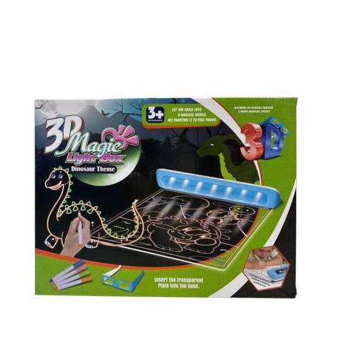 [WW7868B] Pizarra Para Dibujar Con Luz De Dinosaurios 6A+ (457125)