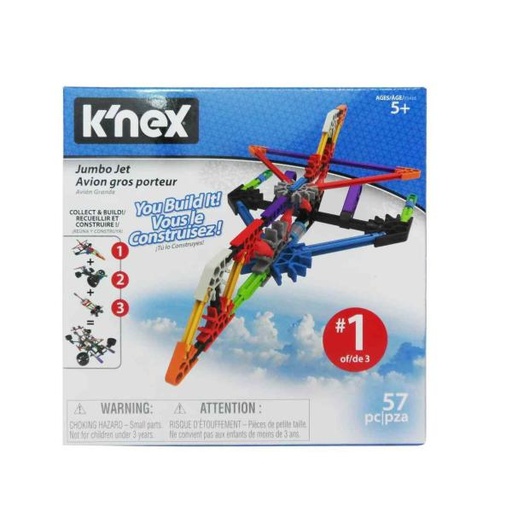 [BFKN17020] Avión Armable K`Nex 57Pzs  5a+ (17021-22-23) Surtido 3 -  Se venden por separado