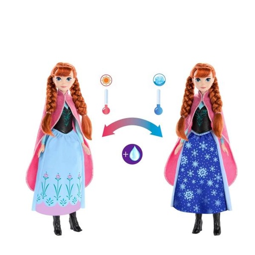 [MTHTG24] Muñeca Disney Princesas Frozen Ana con Falda Mágica 3a+