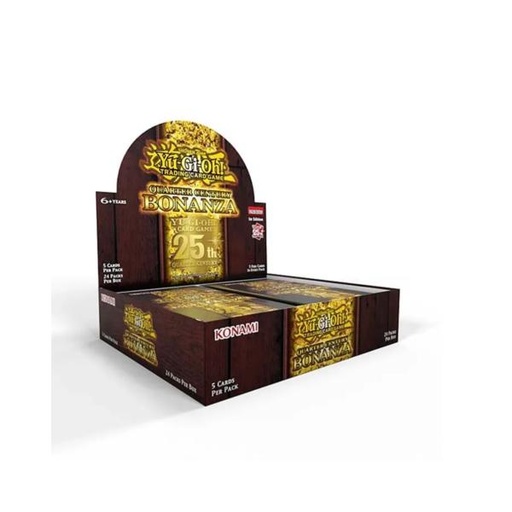 [DV86624] Cartas YU-GI-OH Sobres con 9 Cartas 1ST   Quarter Century Bonanza 6a+ (Inglés) Venta unitaria