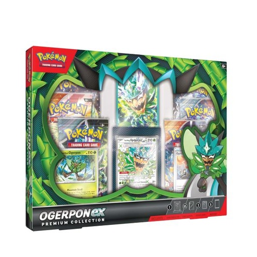 [CD41319] Cartas para Intercambio Pokémon Set de 6 Sobres x10 Ogerpon + 1 gratis  6a+