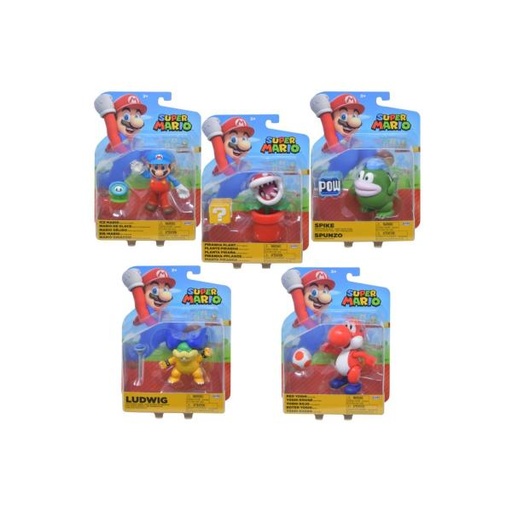 [JP421624] Figura Articuladas Super Mario con Accesorios  3a+  / Surtido 5 -  Se venden por separado