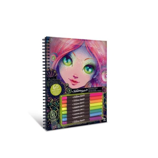 [SX11111] Libro para Colorear Nebulous Stars Malbuch Paginas Negras Displ/6 7a+ Coralia