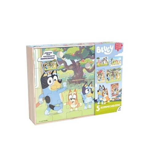 [PIJCA4450] Rompecabezas 5en1 de Bluey 3a+