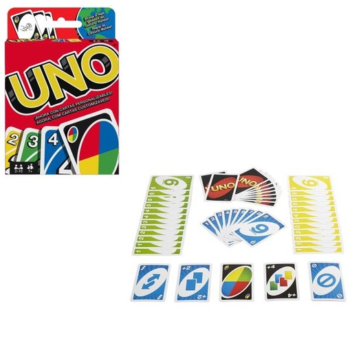 [MTW2085] Mattel Games-Juego de Mesa Uno 7a+