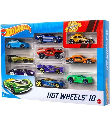 [MT54886] Hot Wheels Carritos en Set de 10 Surtido 3a+
