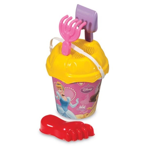 [PI1556] Balde Pequeño con Juguetes de Playa Disney Princesas