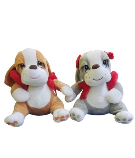 [PI16678] Peluche Samuel y Miel Mediano con Corazón 3+ ( Surtido de 2 Se venden por Separado )
