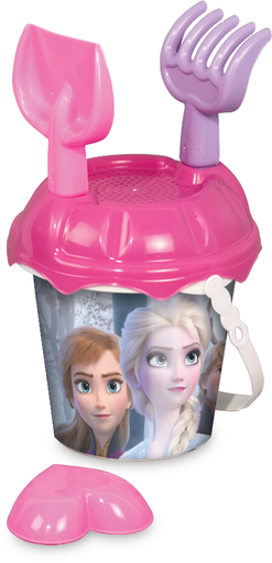 [PI3046] Balde Pequeño con Juguetes de Playa de Disney Princesas Frozen