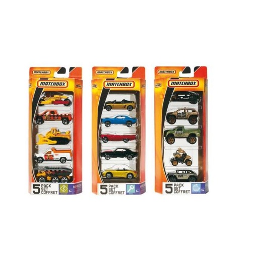 [MTC1817] Carros Matchbox Set/5 unidades 3a+