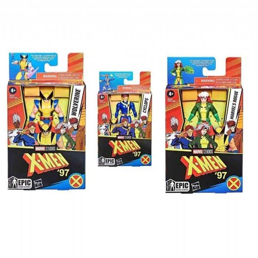[HBF7971] Figuras Marvel X-Men 97 4a+ ( Surtido de 3 - Se venden por Separado ) Cyclops - Wolverine - Rogue