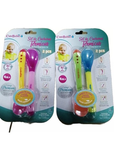 [AC21150003] Set de 2 Cucharas Termicas- 4m+ (500031)  surtido 2  - Se venden por separado