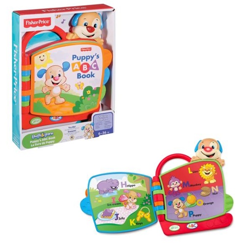 [MTDLH74] Fisher Price /  Libro ABC de Perrito 636m