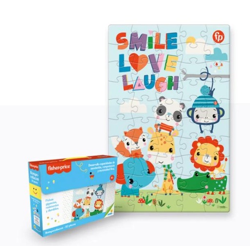[RN12243] Fisher Price /  Rompecabezas Fichas Gigantes 50Pzs 4a+