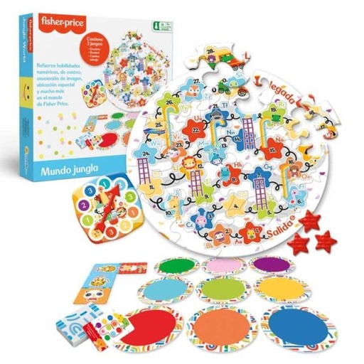 [RN12436] Fisher Price /  Juego de Mesa Fisher Price / 3en1 4a+