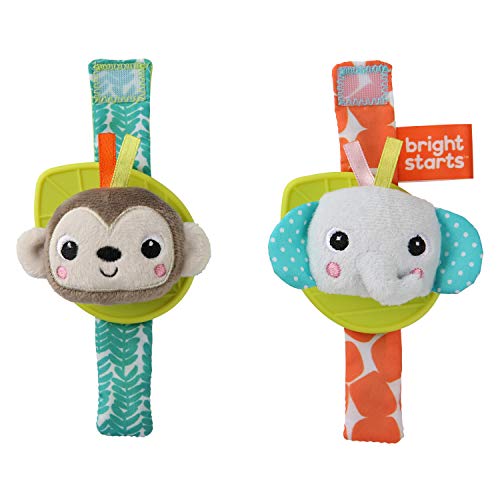 [VR12092] Juguete de Pulsera con Sonajero y Mordedor  0m+ Verde