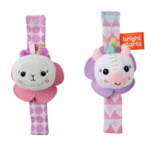 [VR12330] Juguete de Pulsera con Sonajero y Mordedor  0m+ Rosado