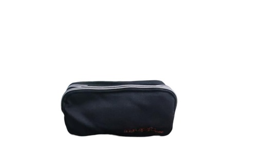 [DK584958] Cartuchera Must Monochrome Plus 20X6X9 cm 2 Cremalleras. Negro 900D Rpet