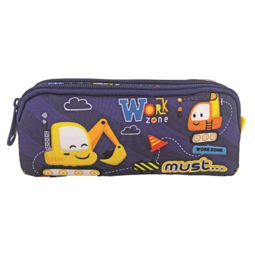 [DK585483] Cartuchera Must Energy 21X6X9 cm 2 Zippers Zona De Trabajo