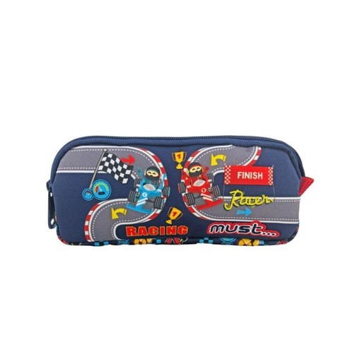 [DK585491] Cartuchera Must Energy 21X6X9 cm 2 Cremalleras, Racing