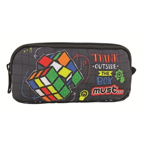 [DK585526] Cartuchera Must Energy 21X6X9 cm 2 Zippers Fuera De Lo Común