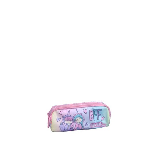 [DK585536] Cartuchera Must Energy 21X6X9 cm 2 Cremalleras. Mejores Amigos Para Siempre (Bff)