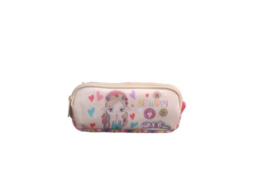 [DK585541] Cartuchera Must Energy 21X6X9 cm 2 Cremalleras. Sé Feliz
