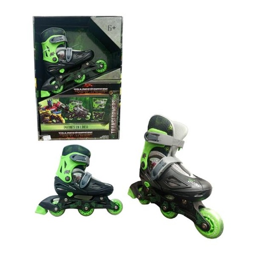 [PI11404L] Patines en Línea de Transformers T35-38 Ajustables 6a+