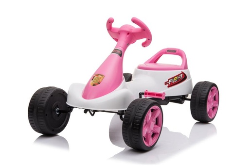 [PH1901] Go-Kart Rosado llantas de Plástico 3a+ 30kg Max