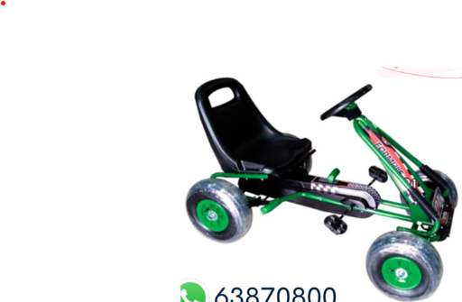 [PHF628V] Go-Kart Verde Llanta de Plástico 3a+ 30kg Max