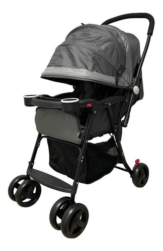 [FDAH290G] Baby Basics Coche para Bebé Gris con Negro 15Kg Max (444583)