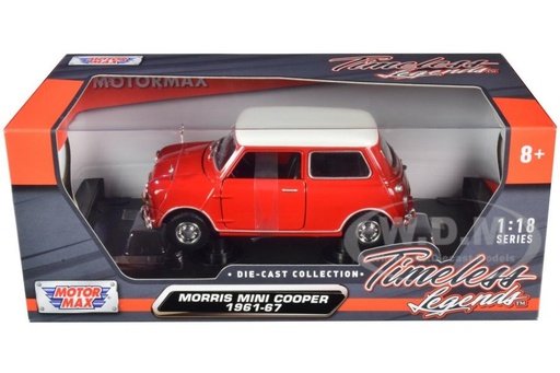 [MX73113] Carro 1:18 Morris Mini Cooper 196167 8a+