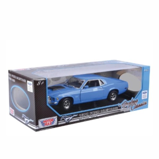 [MX73154] Carro 1:18 Ford Mustang Boss 429 1970 Azul 8a+