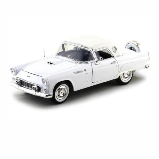 [MX73176] Carro 1:18 Ford Thunderbird 1956 Blanco  8a+