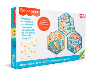 [RN12434] Fisher Price /  Rompecabezas 3en1 5a+